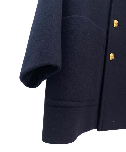 CELINE（セリーヌ）CELINE (セリーヌ) ダブル金ボタンコート/Pコート ネイビー サイズ:36の古着・服飾アイテム