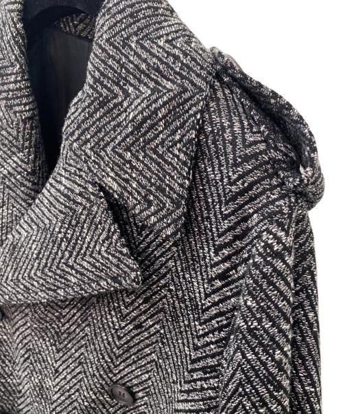 CELINE（セリーヌ）CELINE (セリーヌ) コットン×ウール ロングトレンチコート グレー サイズ:34の古着・服飾アイテム