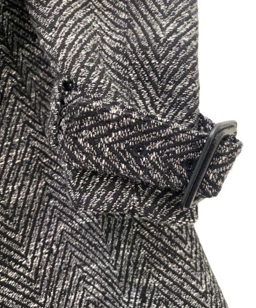 CELINE（セリーヌ）CELINE (セリーヌ) コットン×ウール ロングトレンチコート グレー サイズ:34の古着・服飾アイテム