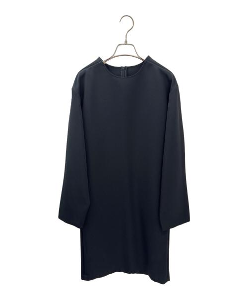 Maison Margiela（メゾンマルジェラ）Maison Margiela (メゾンマルジェラ) デザインロングスリーブワンピース ブラック サイズ:38の古着・服飾アイテム