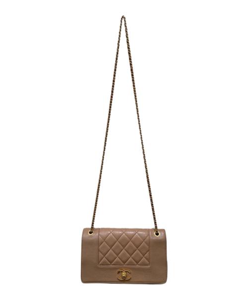 CHANEL（シャネル）CHANEL (シャネル) チェーンショルダーバッグ ベージュの古着・服飾アイテム