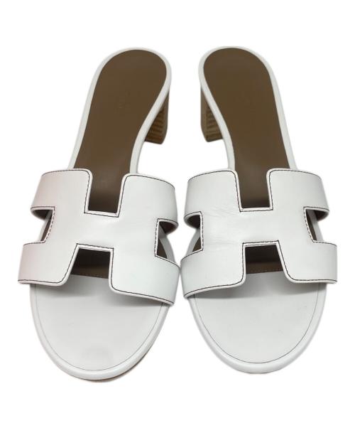 HERMES（エルメス）HERMES (エルメス) レディスサンダル 《オアジス》 ホワイト サイズ:36の古着・服飾アイテム