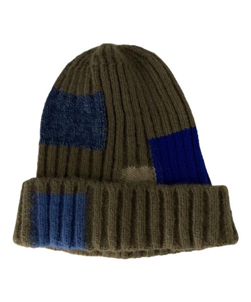 KAPITAL（キャピタル）KAPITAL (キャピタル) 5GウールTUGIHAGIニットCAP カーキ サイズ:-の古着・服飾アイテム