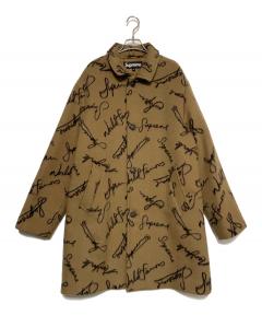 中古・古着通販】SUPREME (シュプリーム) Script Logos Wool Overcoat