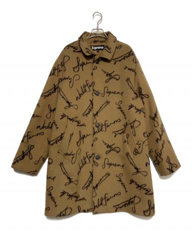 中古・古着通販】Supreme (シュプリーム) Script Logos Wool Overcoat