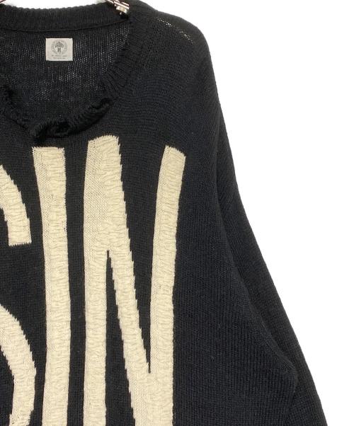 SAINT MICHAEL（セントマイケル）SAINT MICHAEL (セントマイケル) WOOL SWTER SIN ブラック サイズ:XLの古着・服飾アイテム