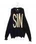 SAINT MICHAEL（セントマイケル）の古着「WOOL SWTER SIN」｜ブラック