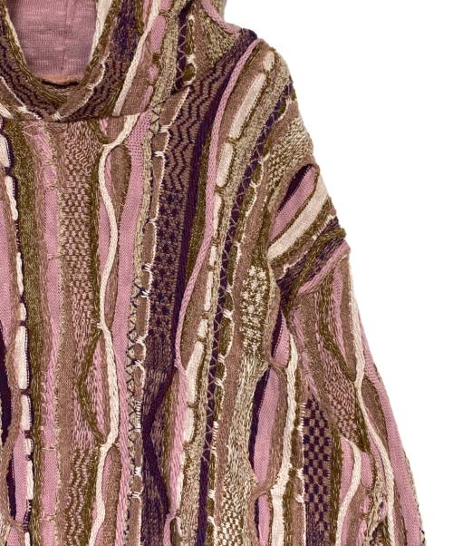 KAPITAL（キャピタル）KAPITAL (キャピタル) 7G ニット GAUDY ピンク サイズ:3の古着・服飾アイテム