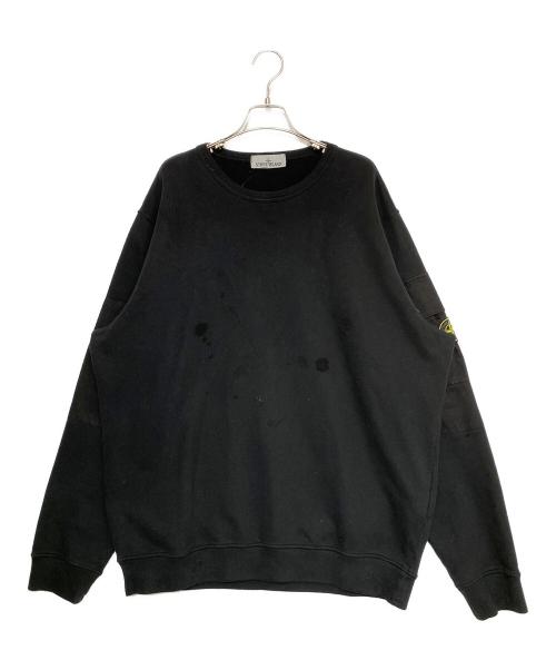 STONE ISLAND（ストーンアイランド）STONE ISLAND (ストーンアイランド) BRUSHED ORGANIC COTTON FLEECE ブラック サイズ:XXLの古着・服飾アイテム