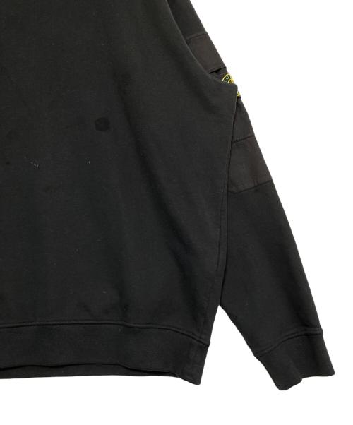 STONE ISLAND（ストーンアイランド）STONE ISLAND (ストーンアイランド) BRUSHED ORGANIC COTTON FLEECE ブラック サイズ:XXLの古着・服飾アイテム