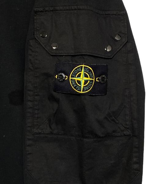 STONE ISLAND（ストーンアイランド）STONE ISLAND (ストーンアイランド) BRUSHED ORGANIC COTTON FLEECE ブラック サイズ:XXLの古着・服飾アイテム