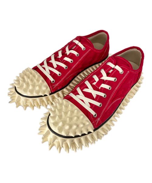doublet（ダブレット）doublet (ダブレット) SPIKY CANVAS SNEAKER レッド サイズ:27cm(US9)の古着・服飾アイテム