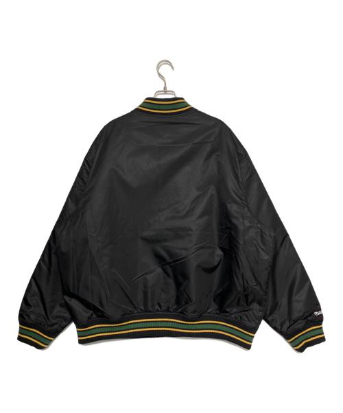 SUPREME（シュプリーム）SUPREME (シュプリーム) MITCHELL & NESS (ミッチェルアンドネス) Camo Logo Varsity Jacket ブラック サイズ:XLの古着・服飾アイテム