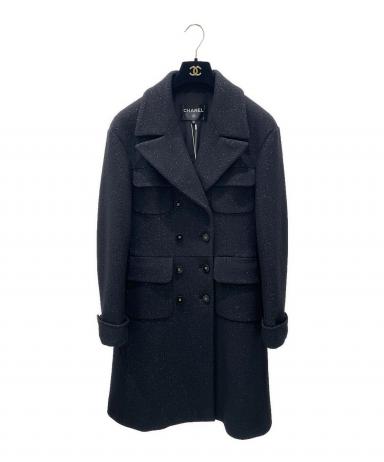 中古・古着通販】CHANEL (シャネル) ココボタンダブルロングコート