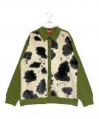 SUPREMEシュプリーム）の古着「Cow Print Cardigan」｜グリーン