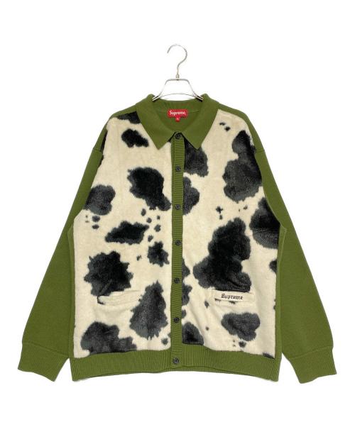 SUPREME（シュプリーム）SUPREME (シュプリーム) Cow Print Cardigan グリーン サイズ:XLの古着・服飾アイテム
