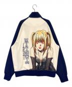 PALACE×DEATH NOTEパレス×デスノート）の古着「MISA TRACK JACKET」｜アイボリー×ネイビー