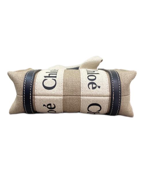 Chloe（クロエ）Chloe (クロエ) WOODY 2WAY ハンド ミニトート ネイビー サイズ:ミニの古着・服飾アイテム