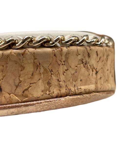 CHANEL（シャネル）CHANEL (シャネル) チェーン レザー サンダル ホワイト サイズ:38Cの古着・服飾アイテム