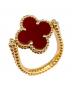 VAN CLEEF & ARPELS (ヴァンクリーフ＆アーペル) リバーシブルリング カーネリアン/ギヨシェ1Pダイヤ サイズ:50/9号：600000円
