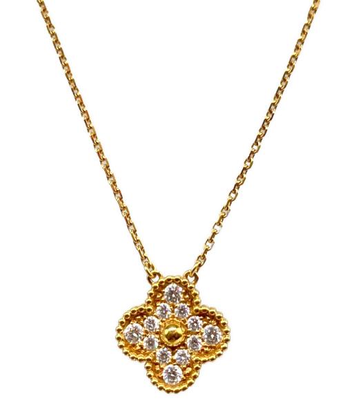 VAN CLEEF & ARPELS（ヴァンクリーフ＆アーペル）VAN CLEEF & ARPELS (ヴァンクリーフ＆アーペル) ヴィンテージ アルハンブラ 12P ダイヤモンドネックレスの古着・服飾アイテム