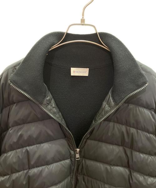 MONCLER（モンクレール）MONCLER (モンクレール) CARDIGAN TRICOT/ニット切替カーディガン ブラック サイズ:XXLの古着・服飾アイテム