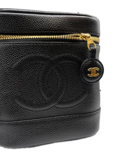 CHANEL（シャネル）CHANEL (シャネル) キャビア バニティ ハンドバッグ ブラックの古着・服飾アイテム