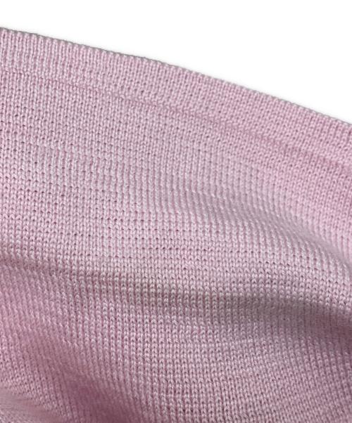 MIU MIU（ミュウミュウ）MIU MIU (ミュウミュウ) 丸襟カーディガン ピンク サイズ:40の古着・服飾アイテム