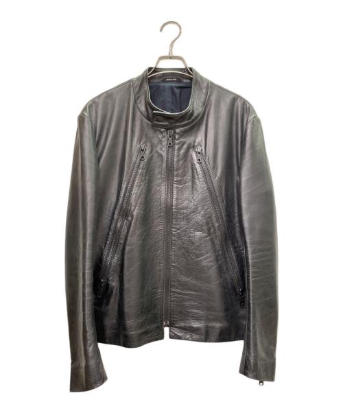 Maison Margiela（メゾンマルジェラ）Maison Margiela (メゾンマルジェラ) 八の字ライダース ブラック サイズ:52の古着・服飾アイテム