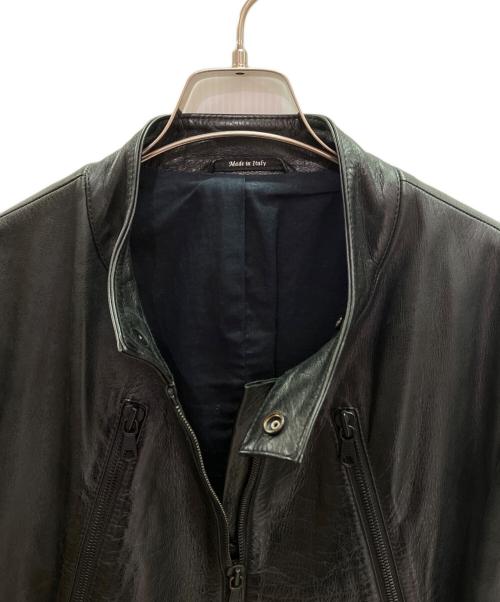 Maison Margiela（メゾンマルジェラ）Maison Margiela (メゾンマルジェラ) 八の字ライダース ブラック サイズ:52の古着・服飾アイテム