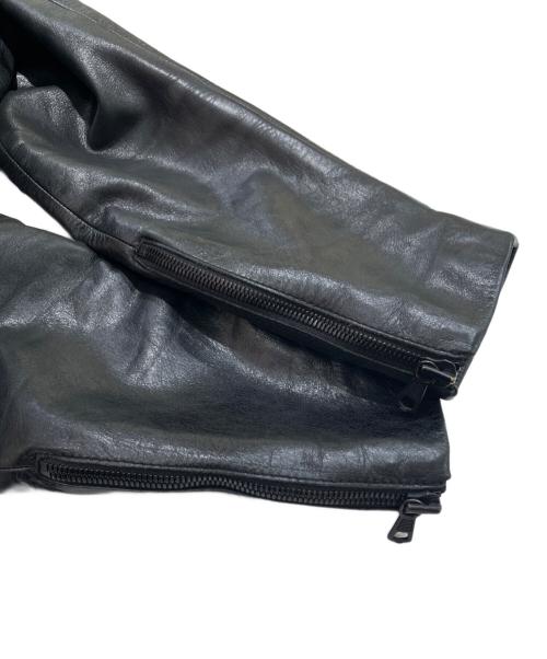 Maison Margiela（メゾンマルジェラ）Maison Margiela (メゾンマルジェラ) 八の字ライダース ブラック サイズ:52の古着・服飾アイテム