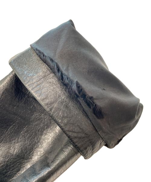 Maison Margiela（メゾンマルジェラ）Maison Margiela (メゾンマルジェラ) 八の字ライダース ブラック サイズ:52の古着・服飾アイテム