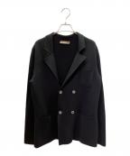 Crucianiクルチアーニ）の古着「ニットダブルジャケット」｜ブラック