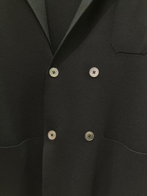Cruciani（クルチアーニ）Cruciani (クルチアーニ) ニットダブルジャケット ブラック サイズ:48の古着・服飾アイテム