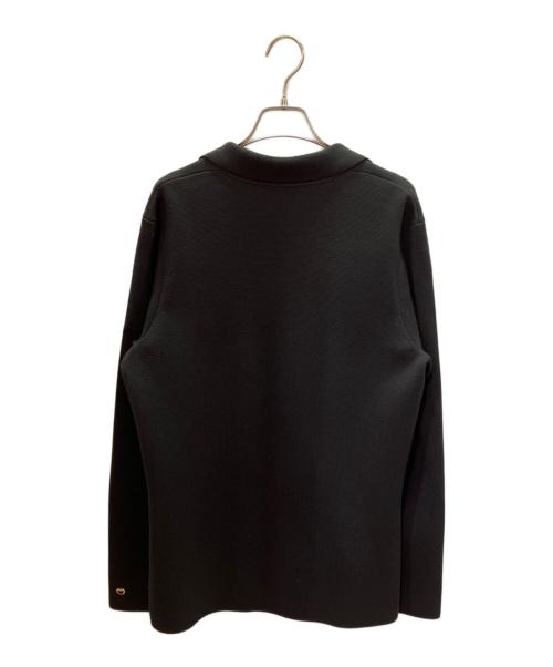 Cruciani（クルチアーニ）Cruciani (クルチアーニ) ニットダブルジャケット ブラック サイズ:48の古着・服飾アイテム