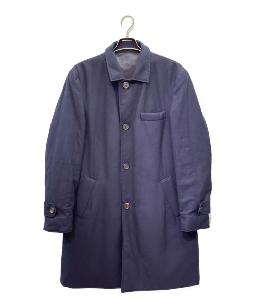BRUNELLO CUCINELLI（ブルネロクチネリ）BRUNELLO CUCINELLI (ブルネロクチネリ) カシミヤシルク混 中綿リバーシブルコート ネイビー サイズ:50の古着・服飾アイテム