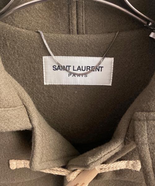 Saint Laurent Paris（サンローランパリ）Saint Laurent Paris (サンローランパリ) トグルボタンウールメルトンダッフルコート オリーブ サイズ:48の古着・服飾アイテム