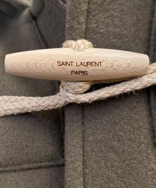 Saint Laurent Paris（サンローランパリ）Saint Laurent Paris (サンローランパリ) トグルボタンウールメルトンダッフルコート オリーブ サイズ:48の古着・服飾アイテム
