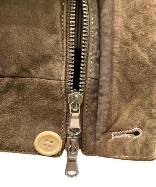 Cinquanta（チンクワンタ）Cinquanta (チンクワンタ) ゴートレザーダウンベスト ブラウン サイズ:48の古着・服飾アイテム