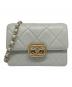 CHANEL（シャネル）の古着「マトラッセ チェーン ショルダーバッグ」｜ライトグレー