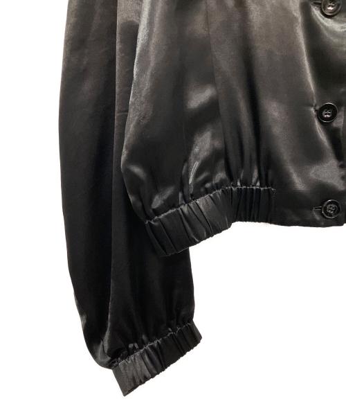 JIL SANDER（ジルサンダー）JIL SANDER (ジルサンダー) 19SS Jil Sander Logo-back Satin Bomber Jacket In Black ブラック サイズ:34の古着・服飾アイテム