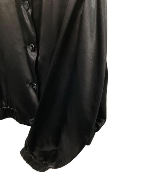 JIL SANDER（ジルサンダー）JIL SANDER (ジルサンダー) 19SS Jil Sander Logo-back Satin Bomber Jacket In Black ブラック サイズ:34の古着・服飾アイテム