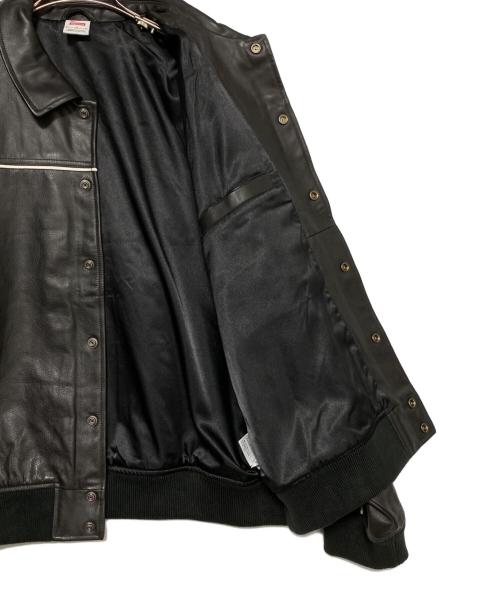 SUPREME（シュプリーム）SUPREME (シュプリーム) NIKE (ナイキ) Leather Varsity Jacket ブラック サイズ:XLの古着・服飾アイテム