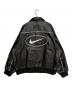 SUPREME (シュプリーム) NIKE (ナイキ) Leather Varsity Jacket ブラック サイズ:XL：145000円