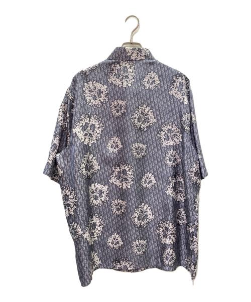 Dior（ディオール）Dior (ディオール) Denim Tears (デニムティアーズ) 23AW シルク シャツ ネイビー サイズ:39の古着・服飾アイテム