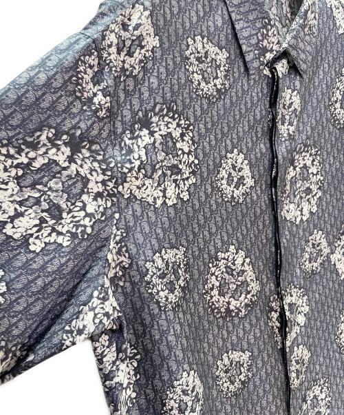 Dior（ディオール）Dior (ディオール) Denim Tears (デニムティアーズ) 23AW シルク シャツ ネイビー サイズ:39の古着・服飾アイテム