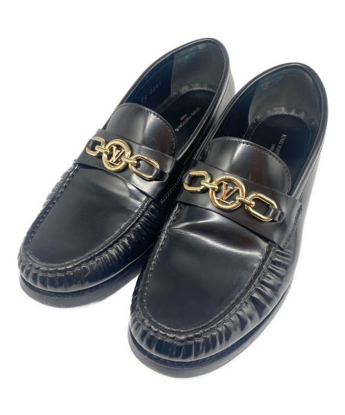 LOUIS VUITTON（ルイ ヴィトン）LOUIS VUITTON (ルイ ヴィトン) LVホースビットローファー ブラック サイズ:35 1/2の古着・服飾アイテム