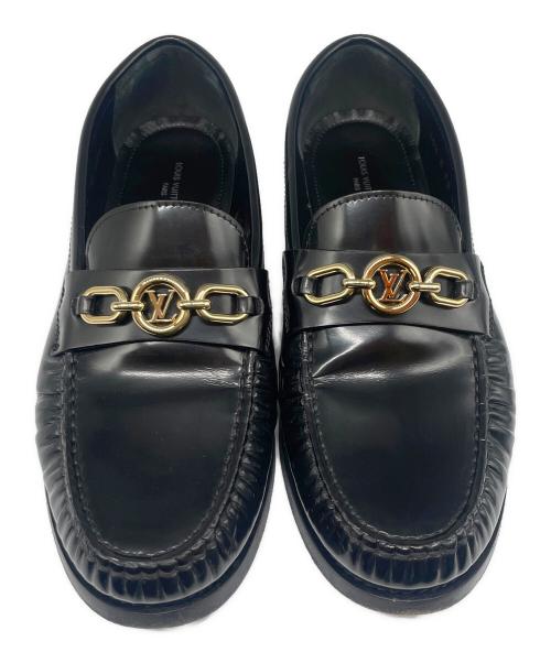 LOUIS VUITTON（ルイ ヴィトン）LOUIS VUITTON (ルイ ヴィトン) LVホースビットローファー ブラック サイズ:35 1/2の古着・服飾アイテム