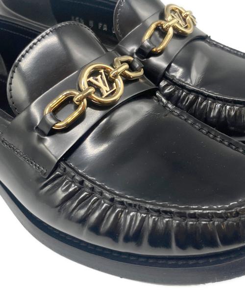 LOUIS VUITTON（ルイ ヴィトン）LOUIS VUITTON (ルイ ヴィトン) LVホースビットローファー ブラック サイズ:35 1/2の古着・服飾アイテム