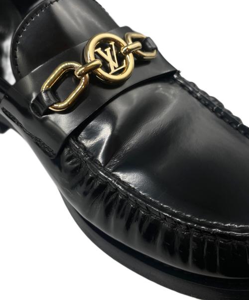 LOUIS VUITTON（ルイ ヴィトン）LOUIS VUITTON (ルイ ヴィトン) LVホースビットローファー ブラック サイズ:35 1/2の古着・服飾アイテム
